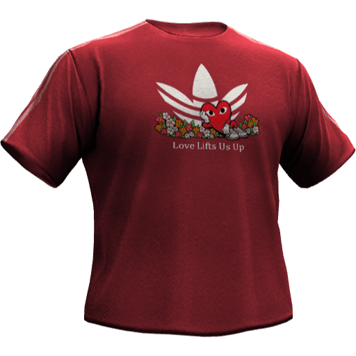 Футболка Adibas Valentine Day — Вариант 6