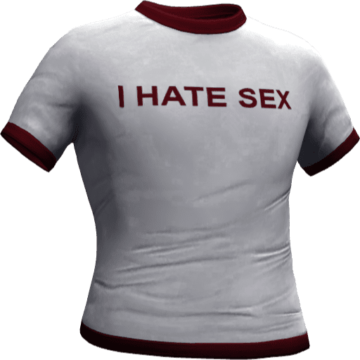 Футболка I HATE SEX — Вариант 2