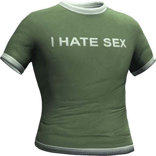Футболка I HATE SEX — Вариант 12