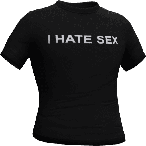 Футболка I HATE SEX — Вариант 16