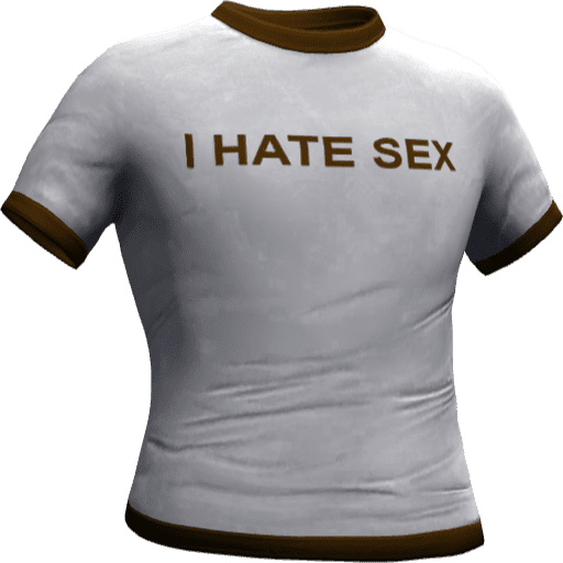 Футболка I HATE SEX — Вариант 3
