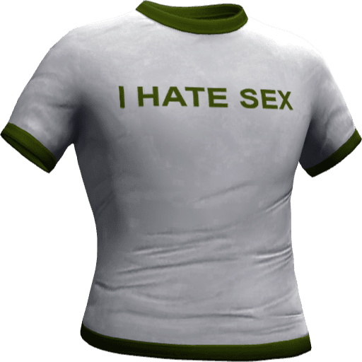 Футболка I HATE SEX — Вариант 4