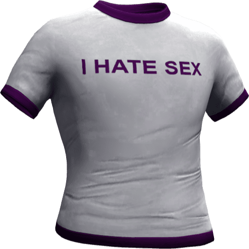 Футболка I HATE SEX — Вариант 6