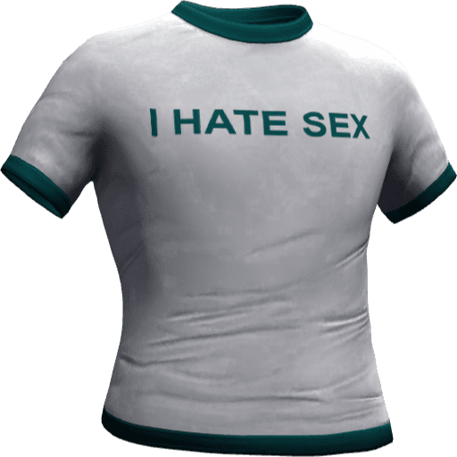 Футболка I HATE SEX — Вариант 7