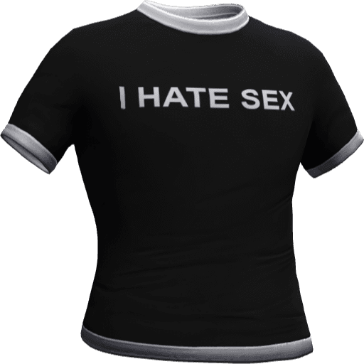 Футболка I HATE SEX — Вариант 8