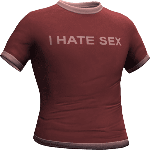 Футболка I HATE SEX — Вариант 10