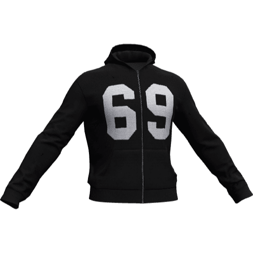 Зип худи 69 — Вариант 2