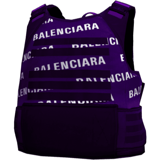 Броня Balenciara — фиолетовая
