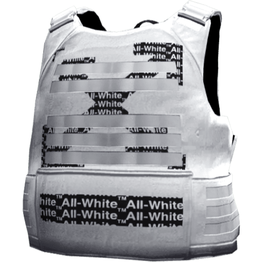 Броня All-White — бело-черная