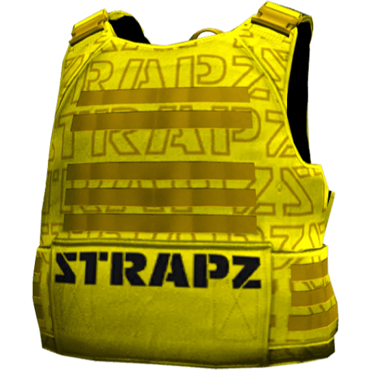 Броня STRAPZ с принтом — желтая