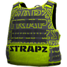 Броня STRAPZ с принтом — серо-салатовая