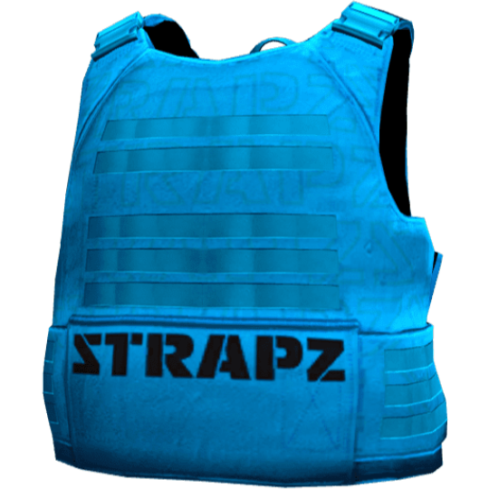 Броня STRAPZ с принтом — голубая