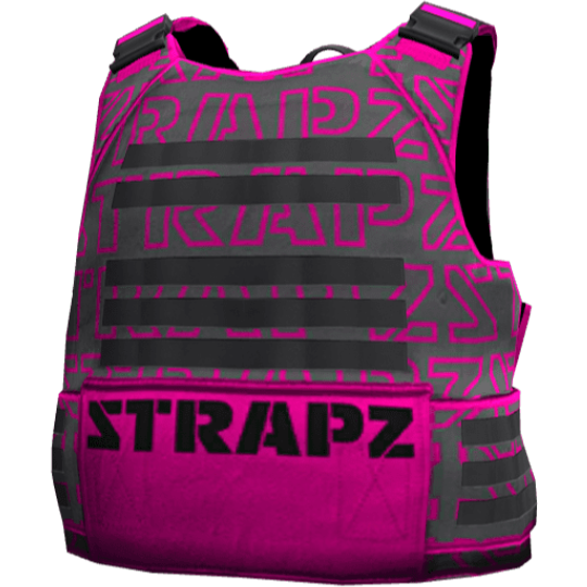 Броня STRAPZ с принтом — серо-розовая