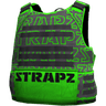 Броня STRAPZ с принтом — серо-зеленая