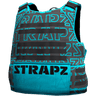Броня STRAPZ с принтом — серо-голубая