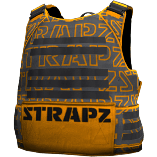 Броня STRAPZ с принтом — серо-оранжевая