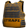 Броня STRAPZ с принтом — серо-оранжевая