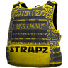 Броня STRAPZ с принтом — серо-желтая
