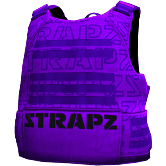 Броня STRAPZ с принтом — фиолетовая