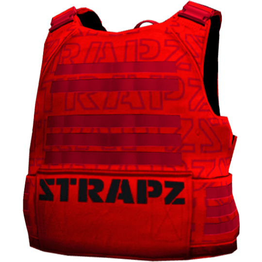 Броня STRAPZ с принтом — красная