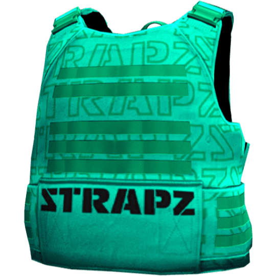 Броня STRAPZ с принтом — бирюзовая