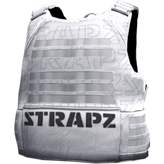Броня STRAPZ с принтом — белая