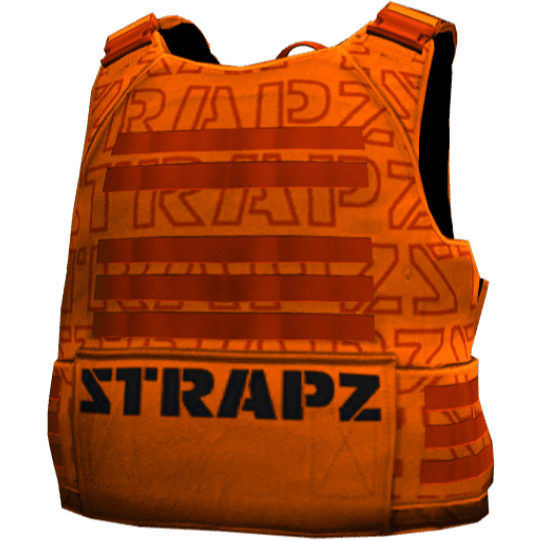 Броня STRAPZ с принтом — оранжевая