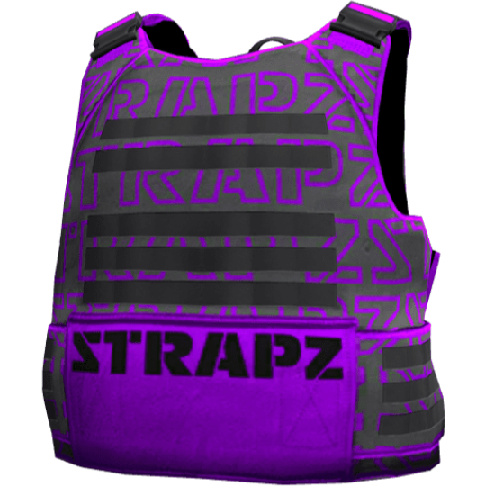 Броня STRAPZ с принтом — серо-фиолетовая