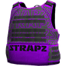 Броня STRAPZ с принтом — серо-фиолетовая