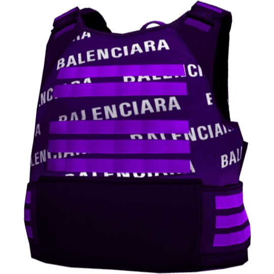 Броня Balenciara (неон) — фиолетовая