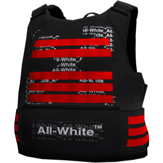 Броня All-White (неон) — красная