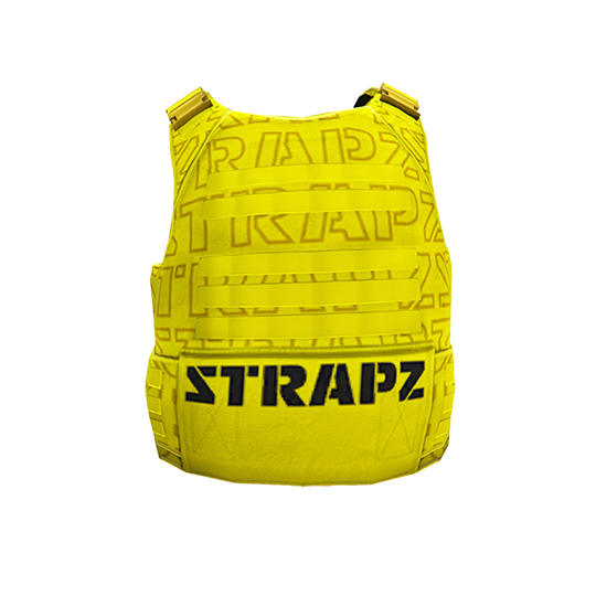 Броня STRAPZ (неон) с принтом — желтая
