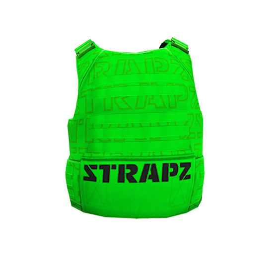 Броня STRAPZ (неон) с принтом — зеленая