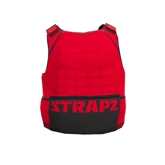 Броня STRAPZ (неон) — красная