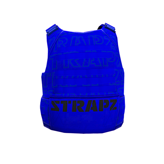 Броня STRAPZ (неон) с принтом — синяя