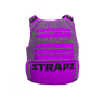 Броня STRAPZ (неон) с принтом — серо-фиолетовая